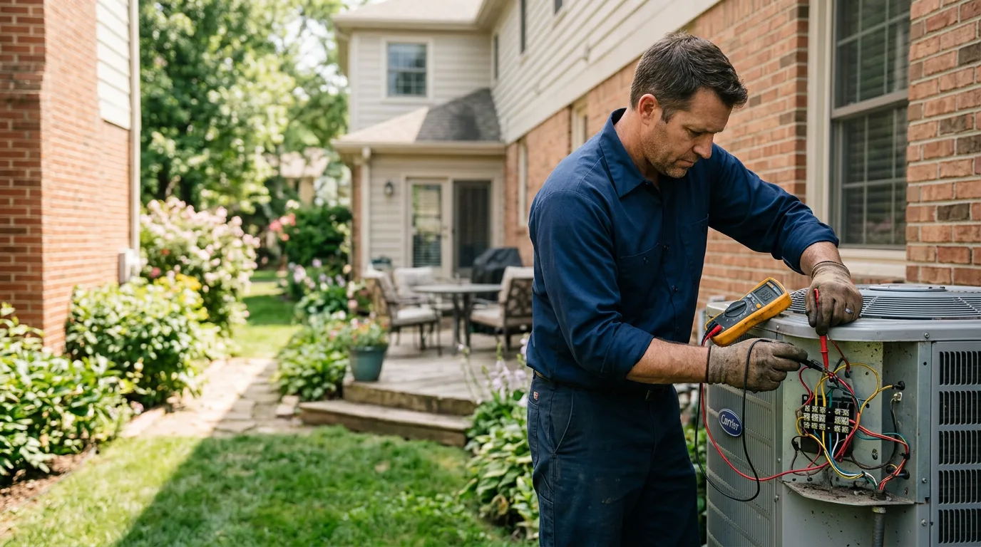 HVAC technician working near Morton, MN